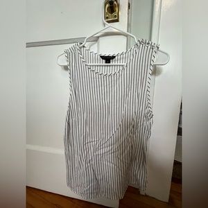 White top with dark navy/black stripes by Banana Republic.